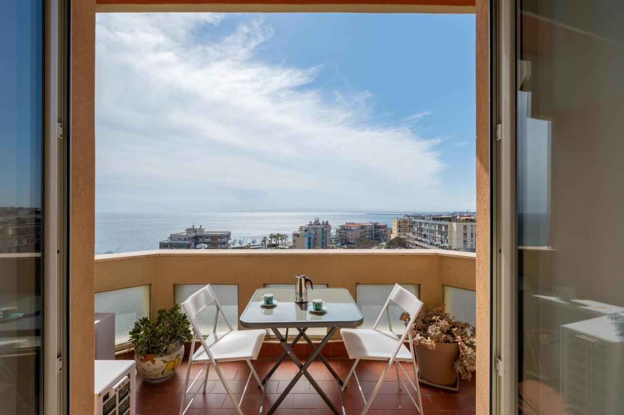 Catania Seaview Apartment With Balcony Eksteriør bilde